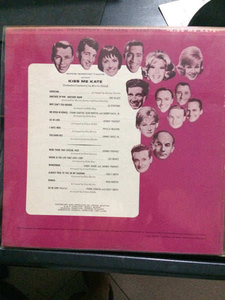 Various : Reprise Musical Repertory Theatre Presents Kiss Me Kate (LP, Album, Mono)