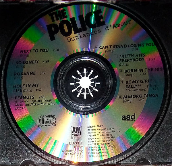 The Police : Outlandos D'Amour (CD, Album, RE, RP)