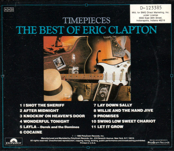 Eric Clapton : Time Pieces - The Best Of Eric Clapton (CD, Comp, Club, RE)
