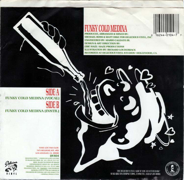 Tone Lōc* : Funky Cold Medina (7", Single)