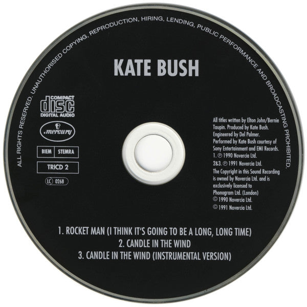 Kate Bush : Rocket Man / Candle In The Wind (CD, Single, Dig)