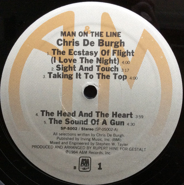 Chris De Burgh : Man On The Line (LP, Album, ℰMW)