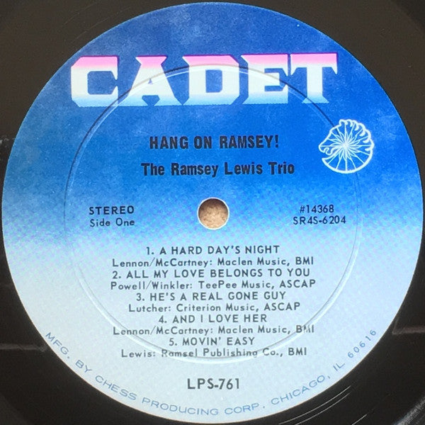 The Ramsey Lewis Trio : Hang On Ramsey! (LP, Album, Ind)