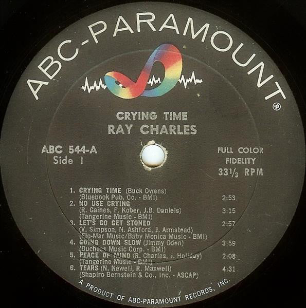 Ray Charles : Crying Time (LP, Album, Mono, Kee)