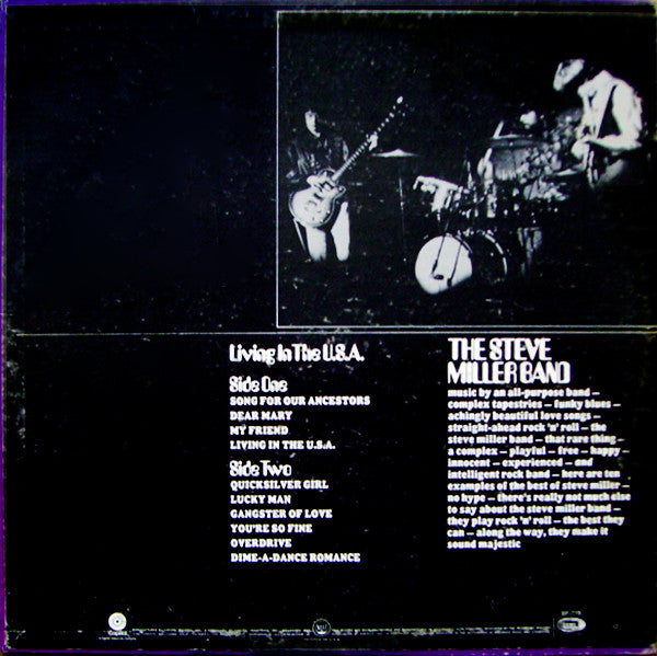 Steve Miller Band : Living In The U.S.A. (LP, Album, RE)