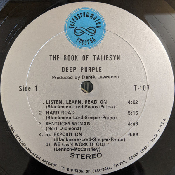 Deep Purple : The Book Of Taliesyn (LP, Album, Ter)