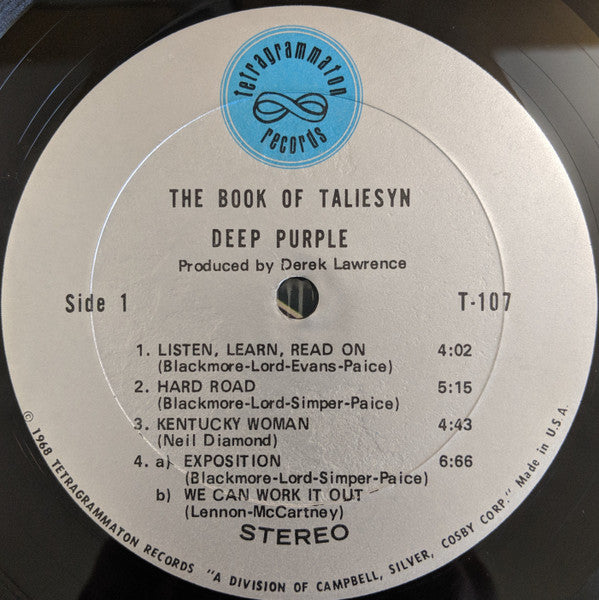 Deep Purple : The Book Of Taliesyn (LP, Album, Ter)