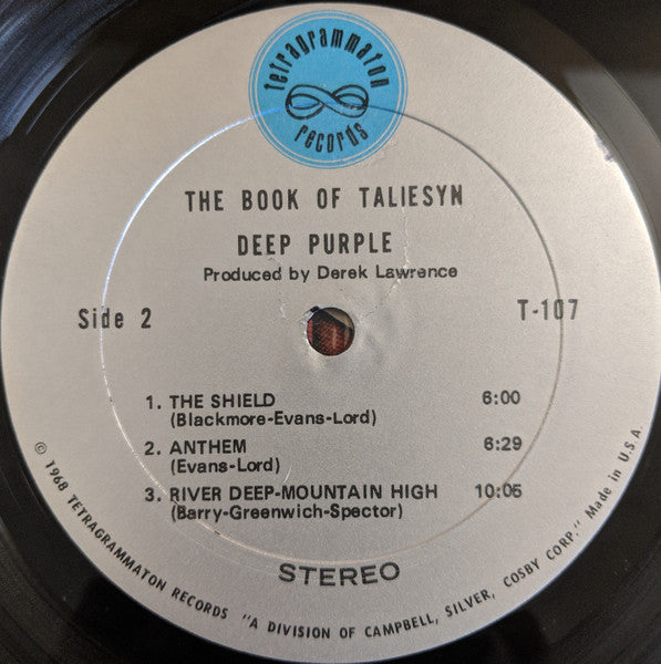 Deep Purple : The Book Of Taliesyn (LP, Album, Ter)