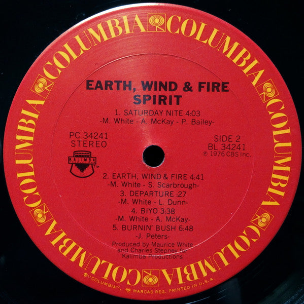 Earth, Wind & Fire : Spirit (LP, Album)