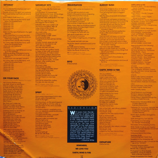 Earth, Wind & Fire : Spirit (LP, Album)