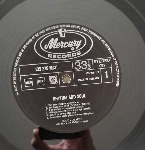 Clyde McPhatter With The Merry Melody Singers : Rhythm And Soul (LP, Album)