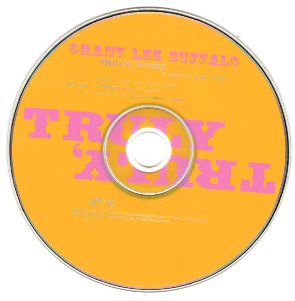 Grant Lee Buffalo : Truly, Truly (CD, Single, Promo)