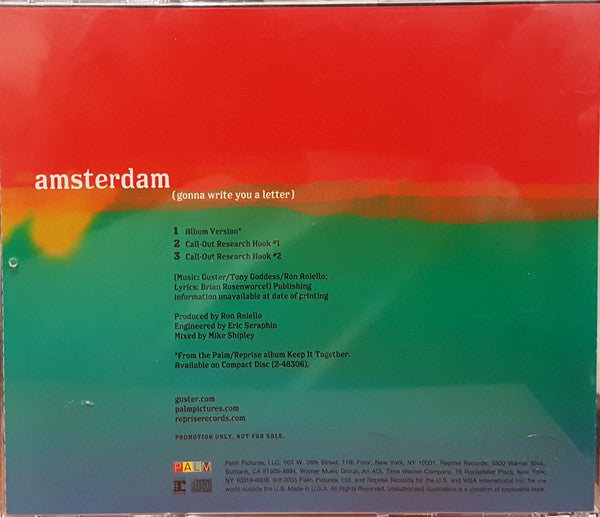 Guster : Amsterdam (Gonna Write You A Letter) (CD, Single, Promo)