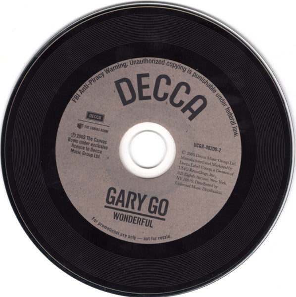 Gary Go : Wonderful (CD, Single, Promo)