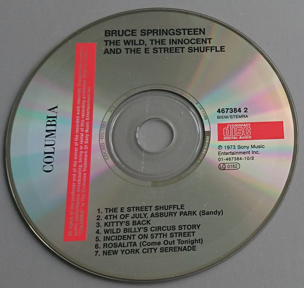 Bruce Springsteen : The Wild, The Innocent & The E Street Shuffle (CD, Album, RE)