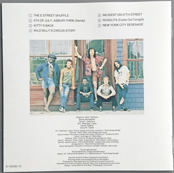 Bruce Springsteen : The Wild, The Innocent & The E Street Shuffle (CD, Album, RE)