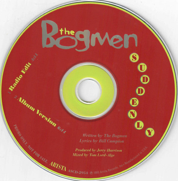 The Bogmen : Suddenly (CD, Single, Promo)