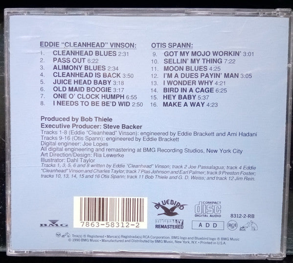 Eddie "Cleanhead" Vinson And Otis Spann : Bosses Of The Blues, Volume II (CD, Comp, RM)