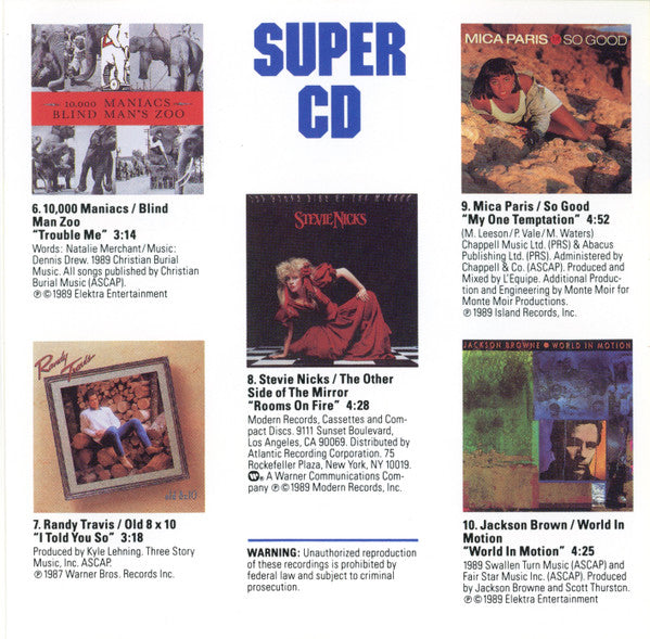 Various : Super Stars Super CD (CD, Promo, Smplr)