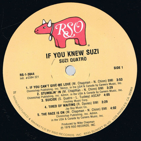 Suzi Quatro : If You Knew Suzi... (LP, Album)