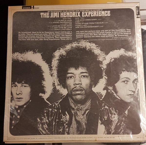 The Jimi Hendrix Experience : Are You Experienced? (LP, Album, RE, Ter)