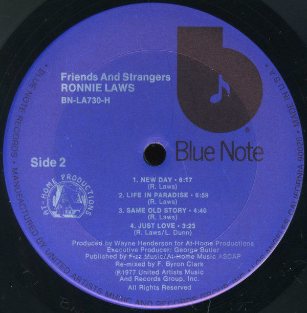 Ronnie Laws : Friends And Strangers (LP, Album, Ter)