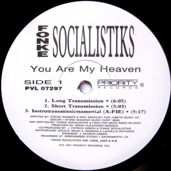 Fonke Socialistiks : You Are My Heaven (12")