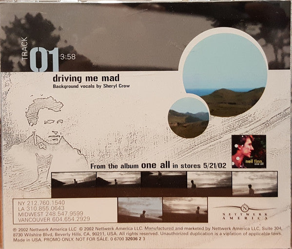 Neil Finn : Driving Me Mad (CD, Single, Promo)