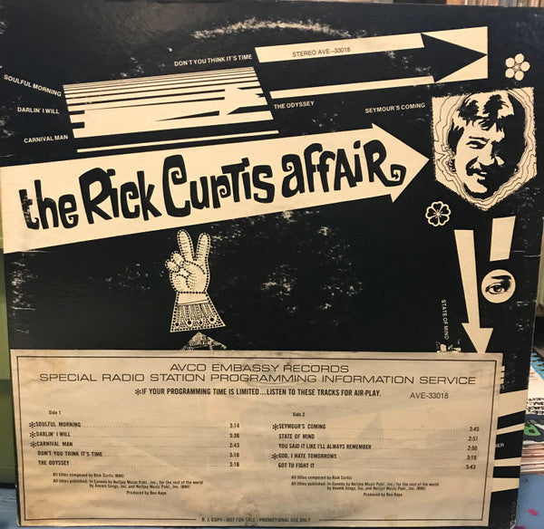 The Rick Curtis Affair : The Rick Curtis Affair (LP, Album, Promo)
