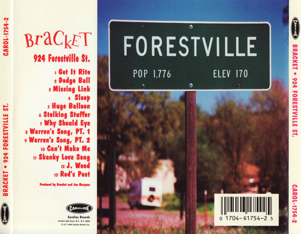 Bracket : 924 Forestville St. (CD, Album)