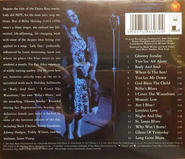 Billie Holiday : Blue Billie (CD, Comp)