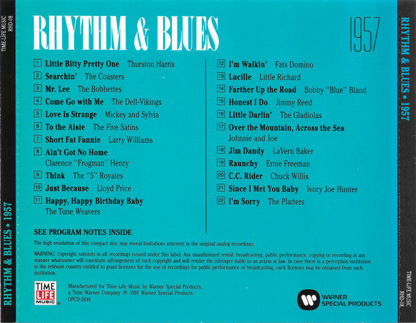 Various : Rhythm & Blues 1957 (CD, Comp)