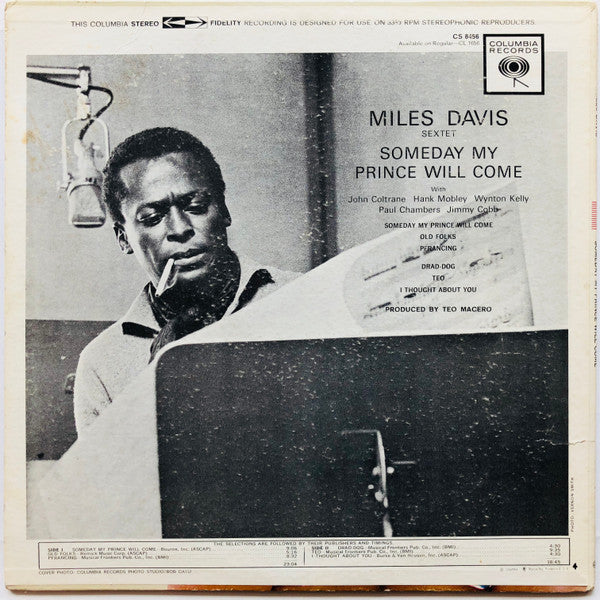 The Miles Davis Sextet : Someday My Prince Will Come (LP, Album)