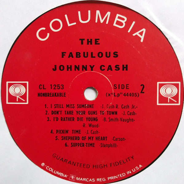 Johnny Cash : The Fabulous Johnny Cash (LP, Album, Mono)