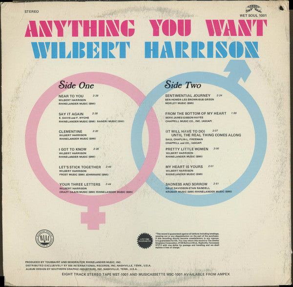Wilbert Harrison : Anything You Want (LP, Comp)