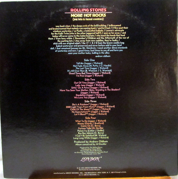 The Rolling Stones : More Hot Rocks (Big Hits & Fazed Cookies) (2xLP, Comp, RE, Hau)