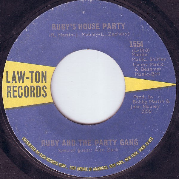 Ruby And The Party Gang : Hey Ruby (Shut Your Mouth) / Ruby's House Party (7", Single, Styrene, She)