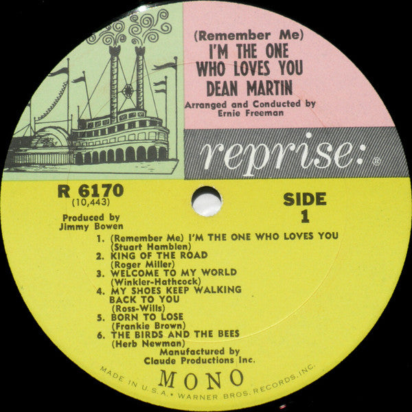Dean Martin : I'm The One Who Loves You (LP, Album, Mono)