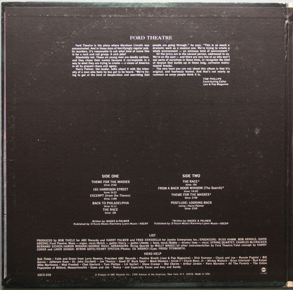 Ford Theatre : Trilogy For The Masses (LP, Album, Gat)