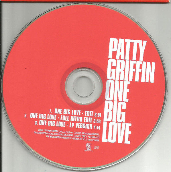 Patty Griffin : One Big Love (CD, Single, Promo)