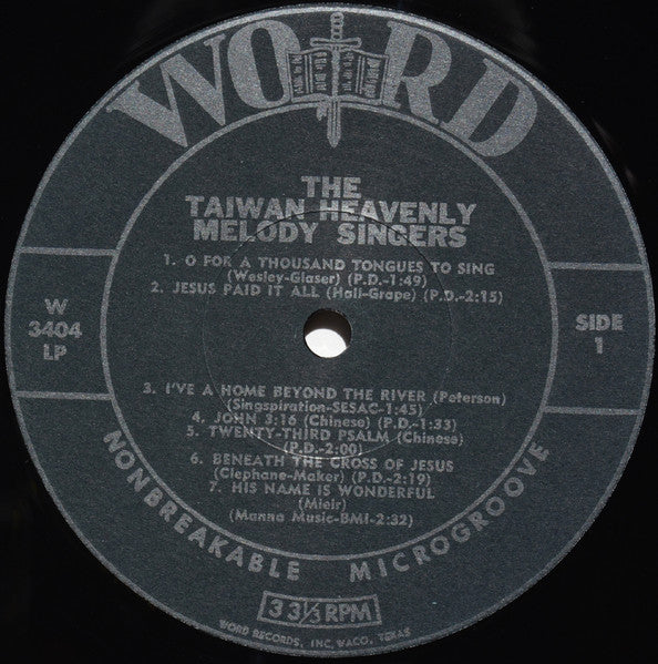 The Taiwan Heavenly Melody Singers : From Free China (LP, Mono)