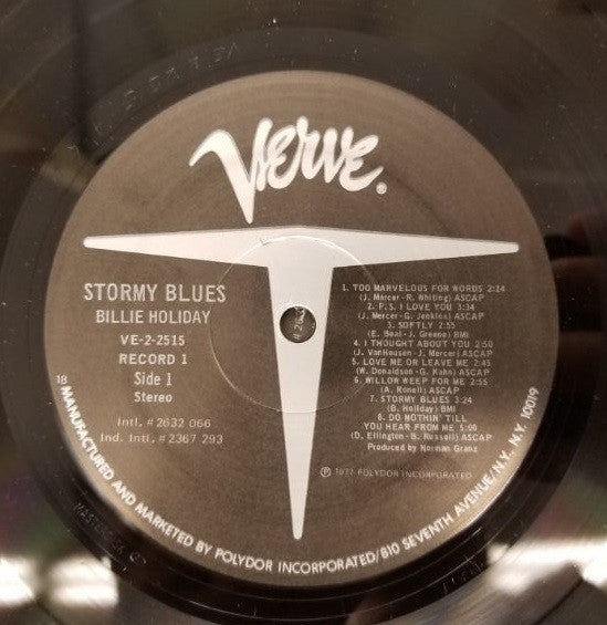 Billie Holiday : Stormy Blues (2xLP, Comp, PRC)