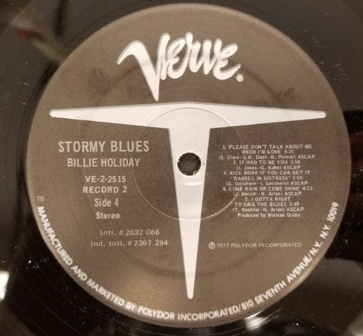 Billie Holiday : Stormy Blues (2xLP, Comp, PRC)