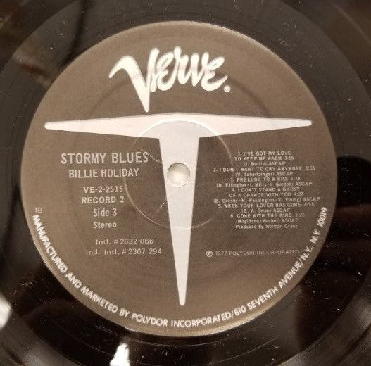 Billie Holiday : Stormy Blues (2xLP, Comp, PRC)