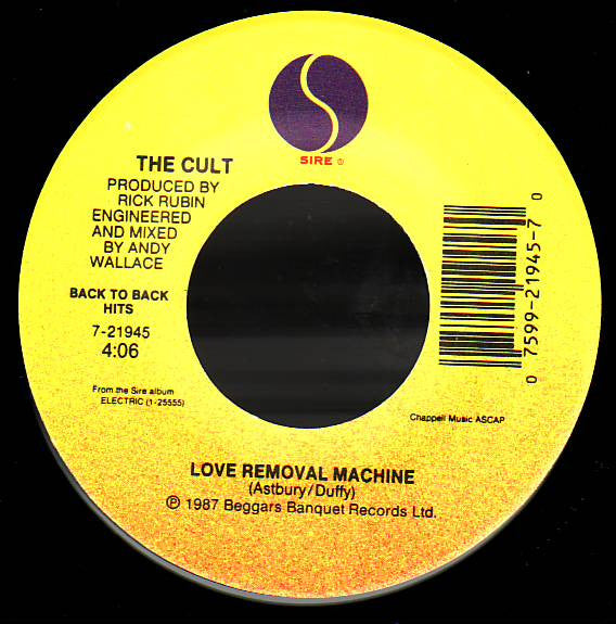 The Cult : She Sells Sanctuary / Love Removal Machine (7", Single)