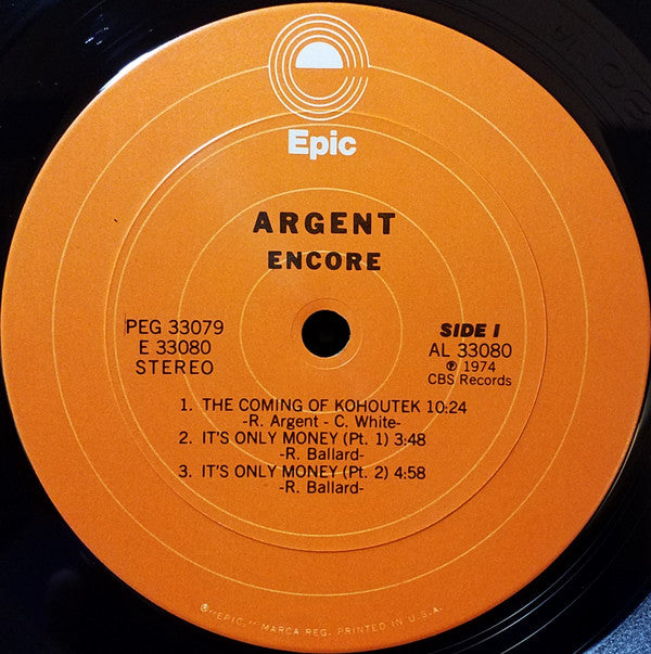 Argent : Encore (2xLP, Album, Pit)