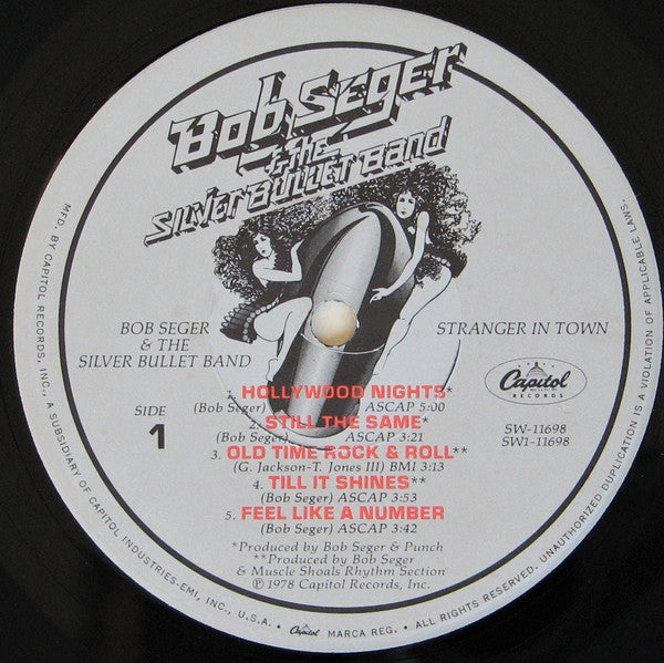 Bob Seger And The Silver Bullet Band : Stranger In Town (LP, Album, Los)