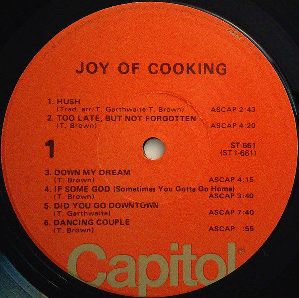 Joy Of Cooking : Joy Of Cooking (LP, Album, RE, Jac)