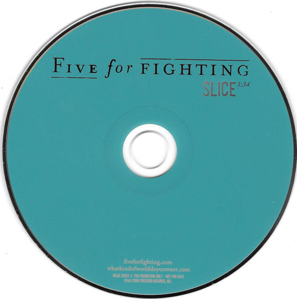 Five For Fighting : Slice (CD, Single, Promo)