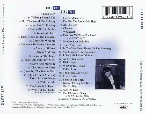 Frank Sinatra : Sinatra 80th (All The Best) (2xCD, Comp)